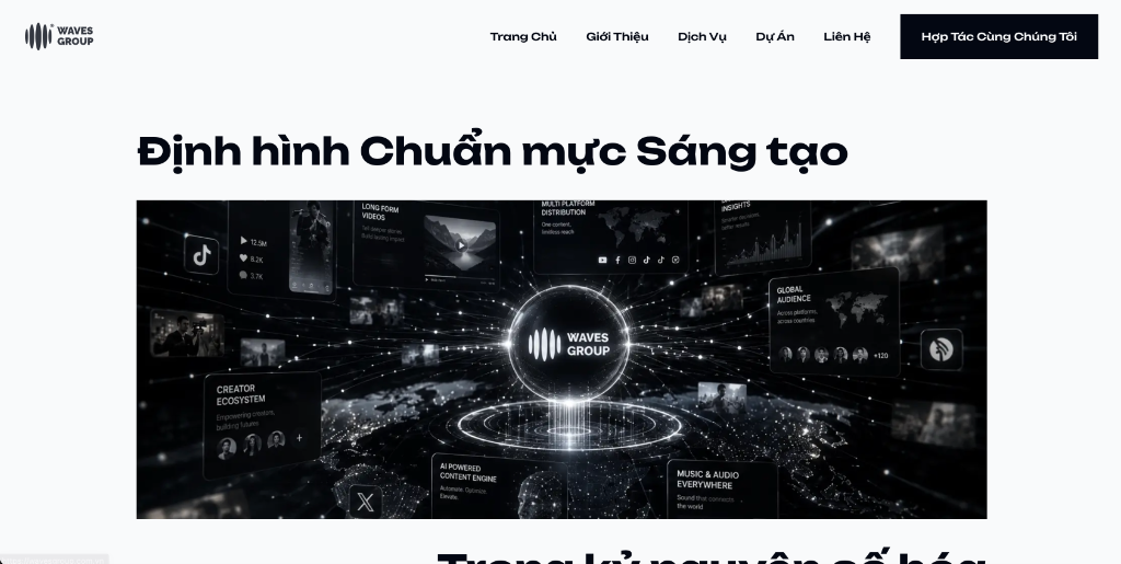 Waves Group: Landing Page